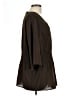 Ashley Stewart Brown 3/4 Sleeve Blouse Size 12 Plus - photo 4