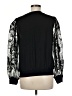 Express 100% Polyester Black Long Sleeve Top Size M - photo 2