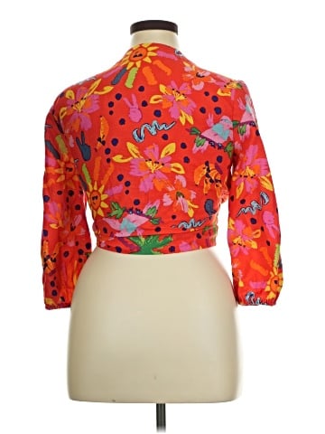 Maison d' Amelie 3/4 Sleeve Blouse (view 2)