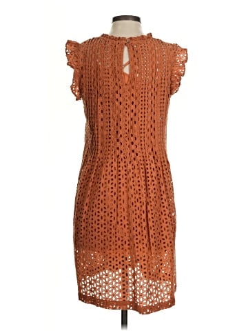Madewell Eyelet Ruffle-Sleeve Pintuck Mini Dress (view 2)