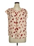 LC Lauren Conrad 100% Polyester Tan Short Sleeve Blouse Size XL - photo 1