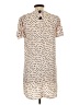 River Island 100% Polyester Polka Dots Tan Casual Dress Size UK 10 / US 6 - photo 2