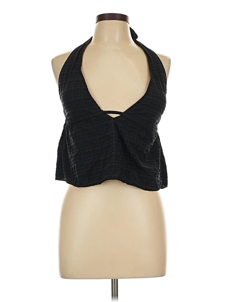Pre-owned Assorted Brands Sleeveless Blouse In Black
