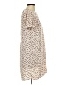 River Island 100% Polyester Polka Dots Tan Casual Dress Size UK 10 / US 6 - photo 4