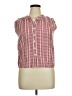 Fashion Classics Checkered-gingham Red Sleeveless Button-Down Shirt Size XL (estimated) - photo 1