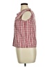 Fashion Classics Checkered-gingham Red Sleeveless Button-Down Shirt Size XL (estimated) - photo 5