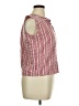 Fashion Classics Checkered-gingham Red Sleeveless Button-Down Shirt Size XL (estimated) - photo 4