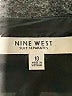 Nine West 100% Polyester Solid Black Cocktail Dress Size 10 - photo 7