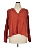 Ann Taylor LOFT Red Orange Long Sleeve Blouse Size XL - photo 1