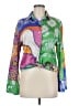 Zara Print Green Long Sleeve Blouse Size M - photo 1