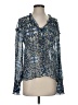Ted Baker London Floral Blue Long Sleeve Blouse Size 4 (1) - photo 1