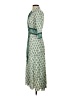 Sandro 100% Polyester Paisley Green Casual Dress Size XS (estimated) - photo 5