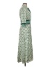 Sandro 100% Polyester Paisley Green Casual Dress Size XS (estimated) - photo 4