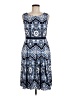 Talbots Paisley Blue Cocktail Dress Size 8 - photo 1