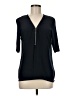 Bailey 44 100% Silk Black 3/4 Sleeve Top Size M - photo 1