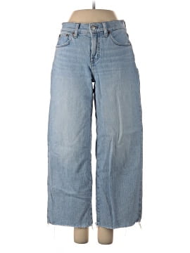 Madewell The Petite Perfect Vintage Wide-Leg Crop Jean in Altoona Wash: Raw-Hem Edition