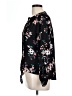 Candie's 100% Polyester Floral Black Long Sleeve Blouse Size L - photo 5