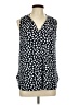 41Hawthorn Polka Dots Blue Sleeveless Blouse Size L - photo 1