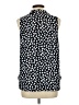 41Hawthorn Polka Dots Blue Sleeveless Blouse Size L - photo 2