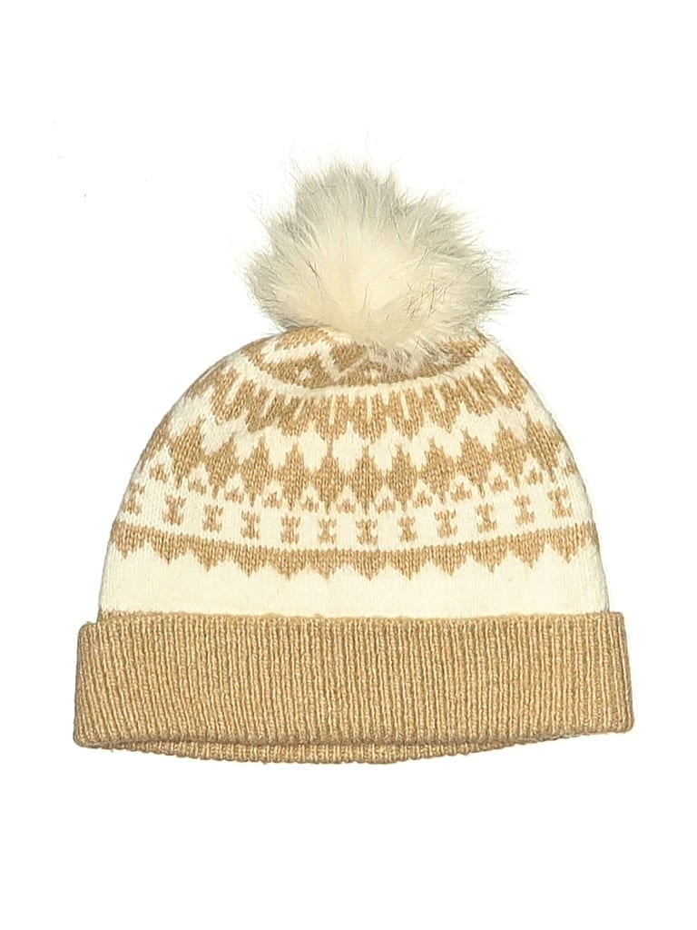 Pre-owned Talbots Beanie Hat In Ivory