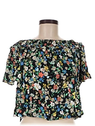 Topshop Short Sleeve Blouse (view 1)