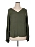 A New Day 100% Polyester Green Long Sleeve Blouse Size XL - photo 1