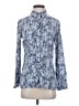 Pendleton Print Blue Long Sleeve Blouse Size 4 - photo 1