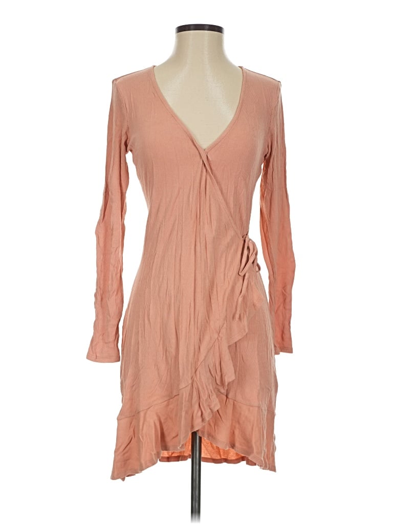 Pre-owned Sugar Lips Cocktail Dress In Tan
