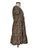 Blue Rain Animal Print Brown Casual Dress Size S - photo 4