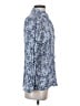Pendleton Print Blue Long Sleeve Blouse Size 4 - photo 4