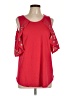 Maurices Red Short Sleeve Top Size L - photo 1
