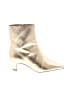 Schutz Metallic Gold Ankle Boots Size 7 - photo 1