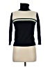 Madeleine Thompson 100% Cashmere Color Block Blue Cashmere Pullover Sweater Size M - photo 1