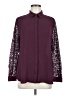 Ann Taylor LOFT 100% Polyester Burgundy Long Sleeve Blouse Size M - photo 1