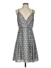 The Limited 100% Polyester Argyle Gray Cocktail Dress Size 0 - photo 1