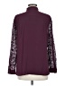 Ann Taylor LOFT 100% Polyester Burgundy Long Sleeve Blouse Size M - photo 2