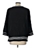 Appleseeds Black 3/4 Sleeve Blouse Size L (petite) - photo 2