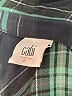 CAbi 100% Viscose Plaid Green Long Sleeve Blouse Size S - photo 7