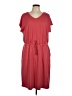 32 Degrees Solid Red Casual Dress Size L - photo 1