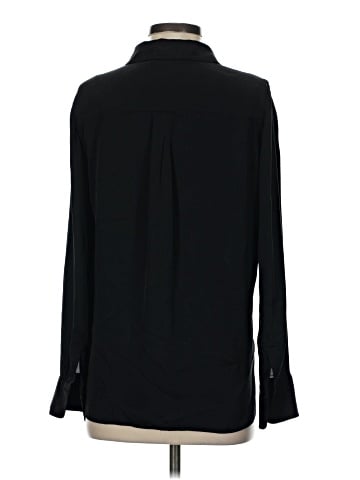 Vince. Long Sleeve Silk Top (view 2)