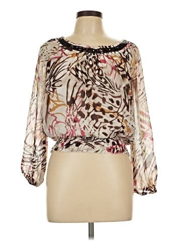 Unique 3/4 Sleeve Blouse (view 1)