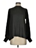 Grade & Gather 100% Polyester Gray Black Long Sleeve Blouse Size S - photo 1