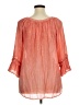 Spense Orange 3/4 Sleeve Blouse Size XL - photo 2