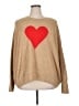 Vince Camuto Hearts Tan Pullover Sweater Size XL - photo 1