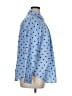 Talbots Polka Dots Blue Long Sleeve Button-Down Shirt Size 16 - photo 4