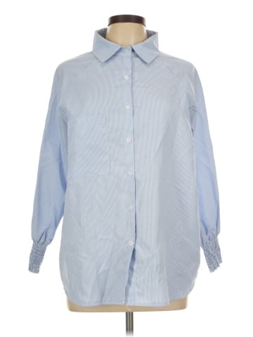 Unbranded 3/4 Sleeve Button-Down Shirt (view 1)