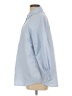 Unbranded Blue 3/4 Sleeve Button-Down Shirt Size M - photo 5