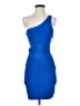 Bebe Solid Blue Cocktail Dress Size S - photo 1