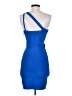 Bebe Solid Blue Cocktail Dress Size S - photo 2