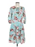 wild meadow 100% Polyester Floral Teal Casual Dress Size M - photo 1